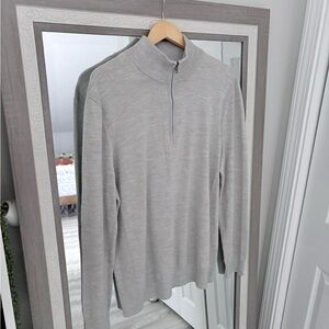 Express Gray Quarter Zip